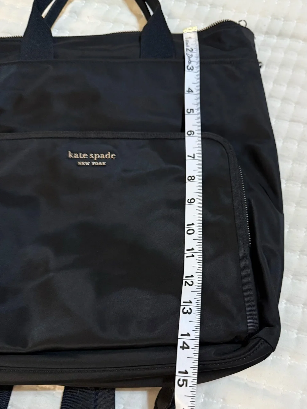 kate spade Black Nylon Convertible Backpack Tote Bag